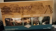 NIB True Genius Curated Collection 5 Brainteaser Puzzles Wood & Metal
