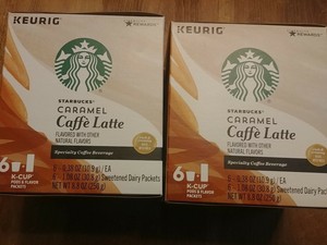 starbucks caramel caffe latte k cups