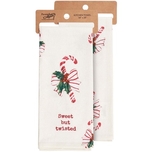 Sweet but Twisted | Embroidered Kitchen Towel | Christmas Novelty | PBK - Picture 4 of 5