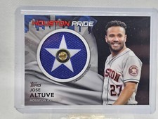 2022 Topps Baseball Series 1 Jose Altuve Houston Pride City Flag Patch Black/299