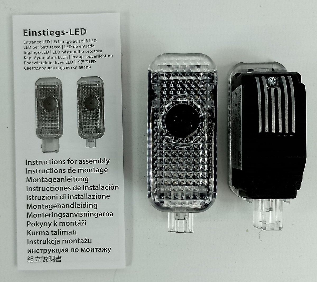 Audi Einstiegs-LED エントリーライト2個セット Audi Entry LED Lights (4G0-052-133-H) for Q7 (2017) for sale