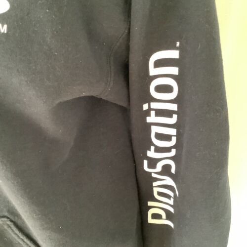 PlayStation LOGO Hoodie Men’s Large Zippered Black Sony PS Hoody - Bild 3 von 9