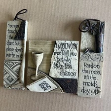 Home Wall Decor Resin Plaque 3D Funny Sayings