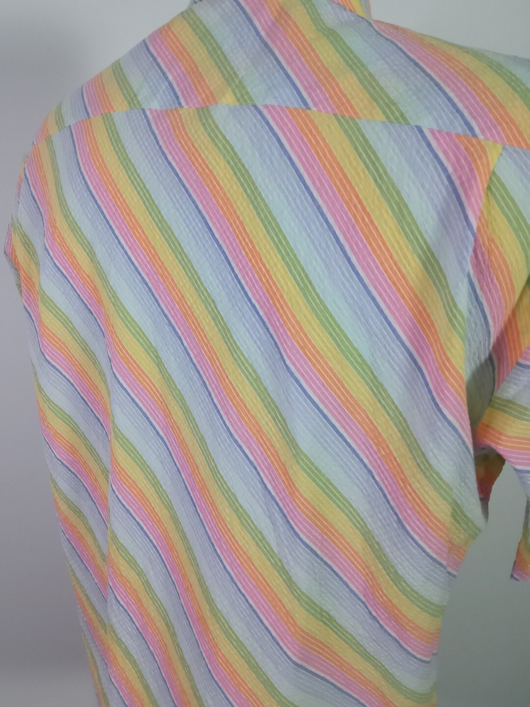 ROBERT TALBOTT Multicolor Rainbow Striped Point C… - image 5