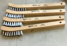 4 Stainless Steel Forney 70503 Wooded Handle Wire Brushes