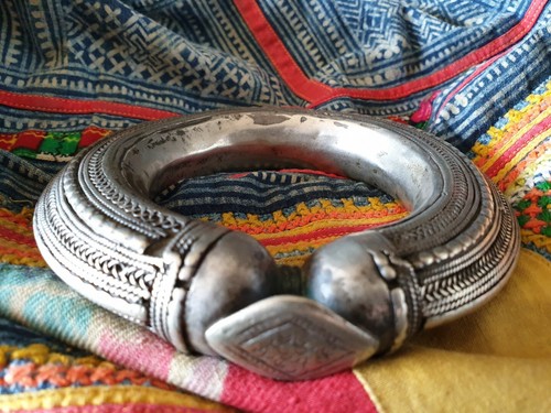 Old Yemeni Ornate Hand Made Silver Bangle (a) …beautiful collection & accent pie - Bild 8 von 8