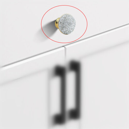 10x Crystal Bling Knob Cupboard Drawer Pull Kitchen Cabinet Door Wardrobe Handle - Picture 2 of 3