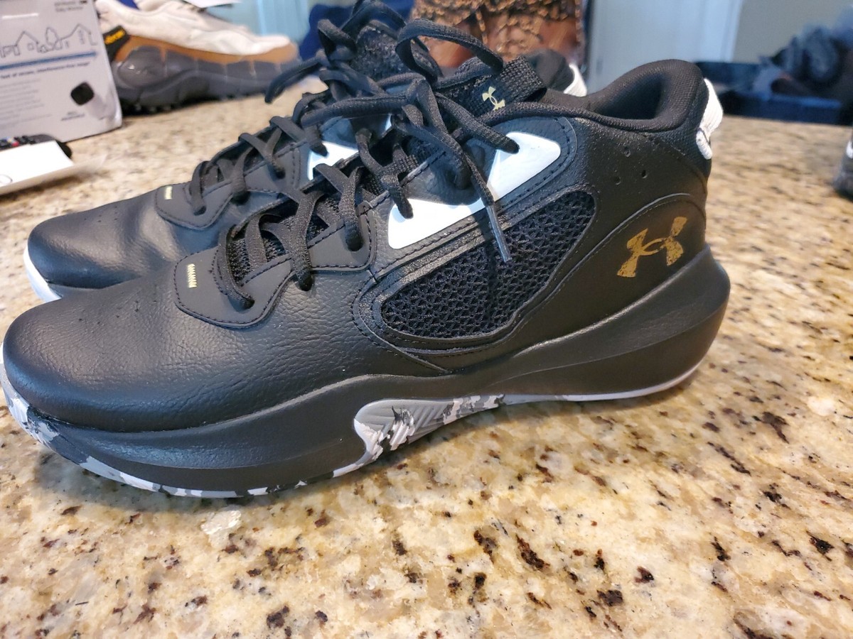 Under Armour Adult UA Lockdown 6 Basketball Shoes - Black 