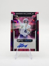 Demond Williams Jr. 2025 Leaf Optichrome Auto Lava Pink Sp 8 Ba-dwj