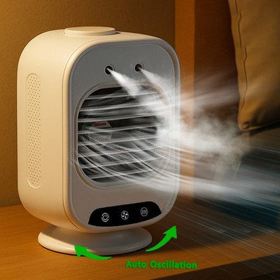 Portable Air Conditioner Mini Air Cooler Fan Humidifier for Bedroom Office Car