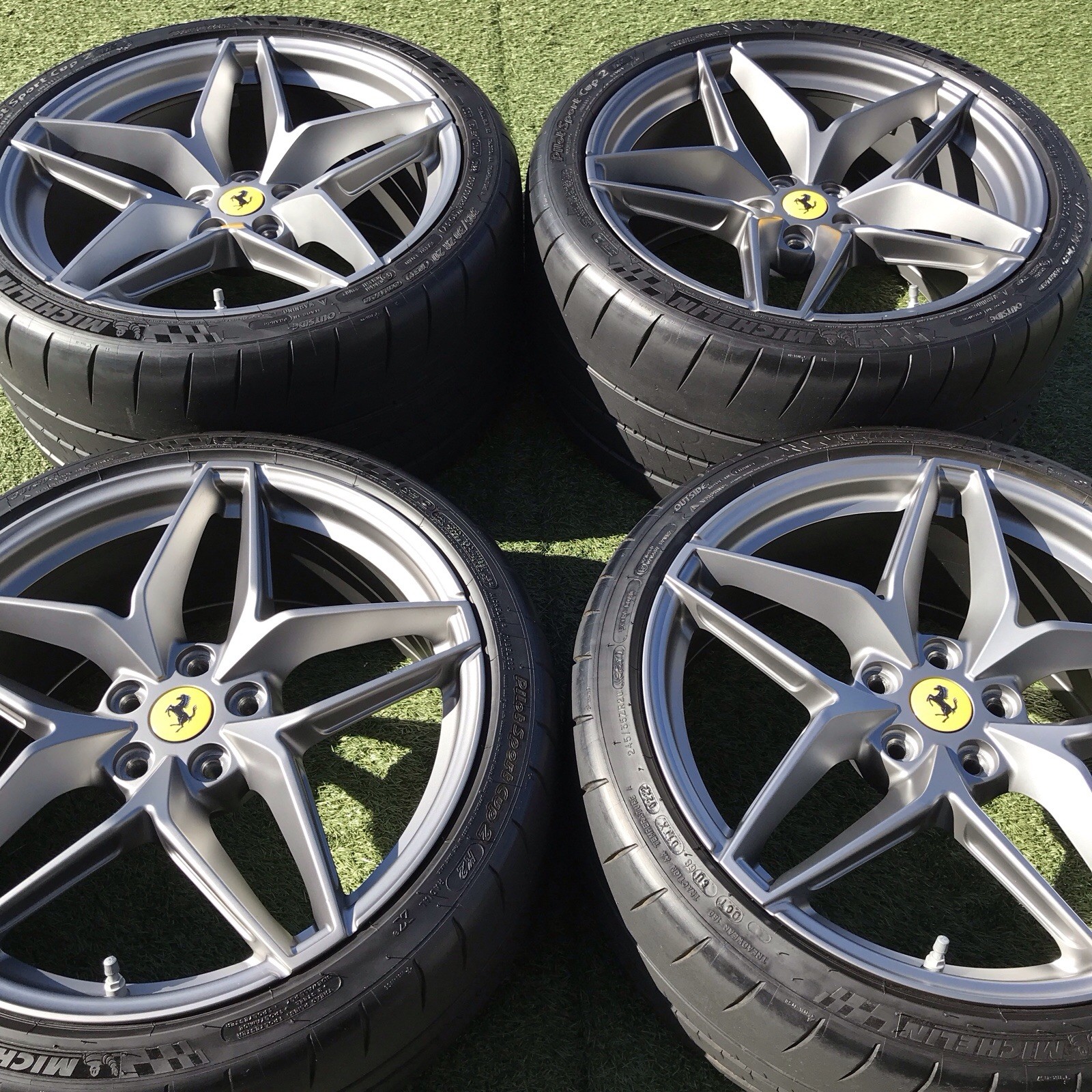 20 FERRARI 488 F8 PISTA SPIDER 791701 RIMS TIRES TPMS OEM GENUINE FACTORY 791704