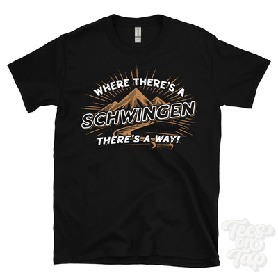 WHERE THERE'S A T-SHIRT name surname funny family gift idea  UK