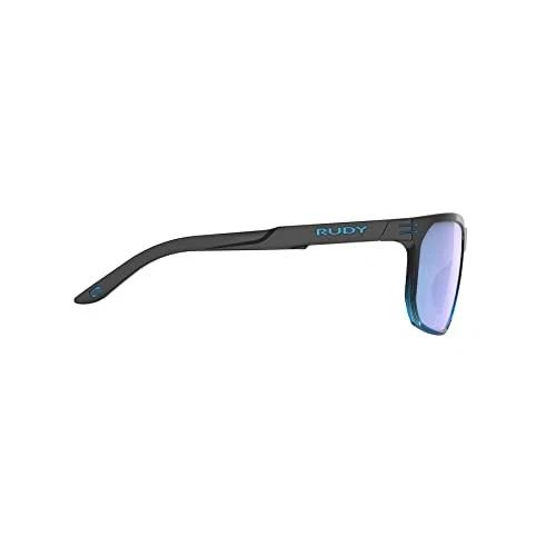 Óculos de sol esportivo RUDYPROJECT Sound Rise preto cristal desbotado brilho azul - Imagem 4 de 4