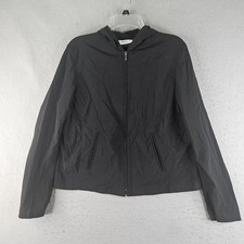 Marsh Landing Jacket Womens Medium Black Hood...