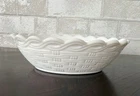Vintage WEST MORELAND Milk Glass Base For Hen On Nest ONLY 7.25” Inset