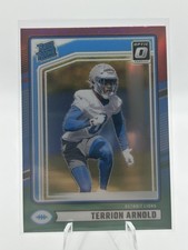 2024 Donruss Optic Terrion Arnold Red & Green Rated Rookie Prizm RC Lions #371