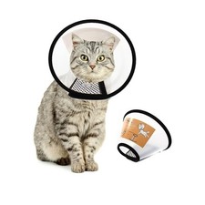 Plastic Pet Recovery Collars  Cones for pets After Surgery Adjustable XXS 