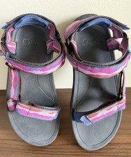 Teva Hurricane XLT2 Sport Sandals Youth Big Kid 5 Y Pink Stripe EU 37 Hook Loop