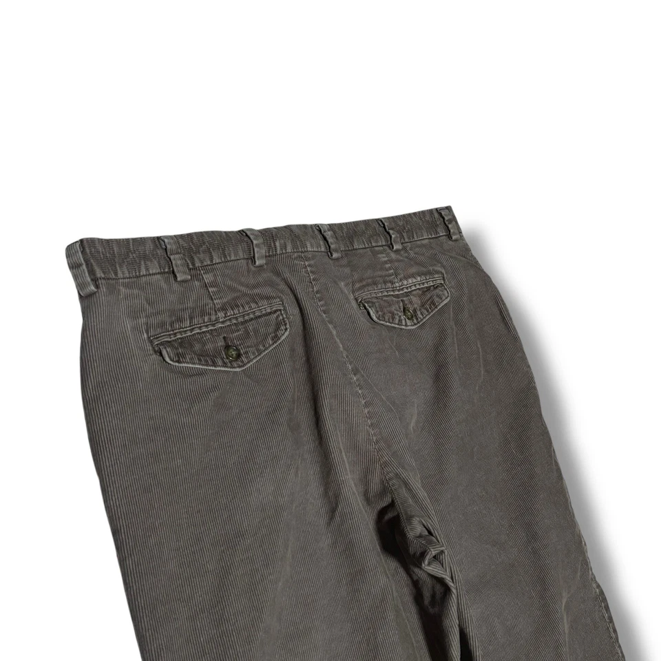 Vintage LL Bean Men's Classic Fit Relaxed Fit Pants Brown *Faded Size 38 x 30 - Image 4 of 4