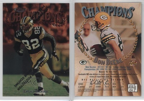 1997 Topps Finest Don Beebe #212 0a1 - Bild 3 von 3