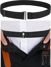Shirt Stays Belt Shirt Tucker Shirt Holder for Men Adjustable Elastic Band wi...