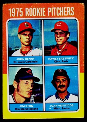 1975 Topps #621 1975 Rookie Pitchers Denny/Eastwick/Kern - POOR