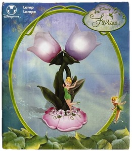 Disney Store Fairies Tinkerbell Tulip Garden Lamp