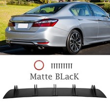 Rear Bumper Diffuser Diffuser Lip 5 Fins Splitter Matte Black For Honda Accord Rear Bumper Diffuser Diffuser Lip 5 Fins Splitter Matte Black For Honda Accord
