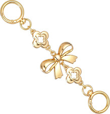 Gold Bow Bag Extender Chain Metal Purse Strap Extender Fashionable Handbag Acce