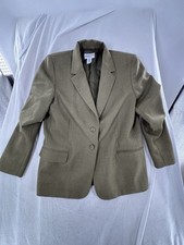 Vintage 80s Pendleton 100 Virgin Wool Blazer Jacket Woman  s Petite 16