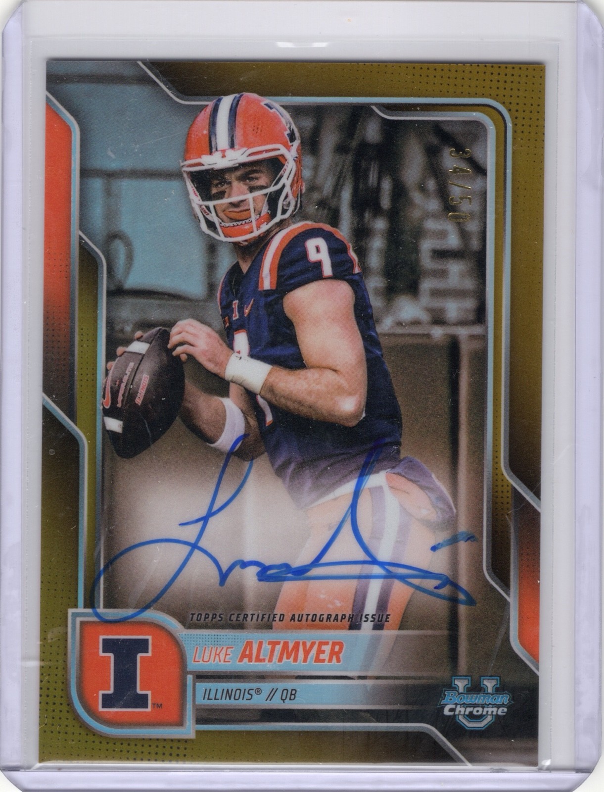 2025 Bowman University Chrome - Chrome Prospect Autographs Luke Altmyer #BCA-LA