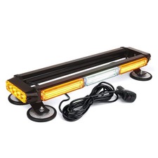 White Amber COB LED Double Side 21" Inch Rooftop LED Flashing Strobe Light Bar