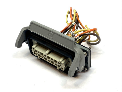 HARTING Han 16B Latch Hood w/ 09330162701 Insert Connector