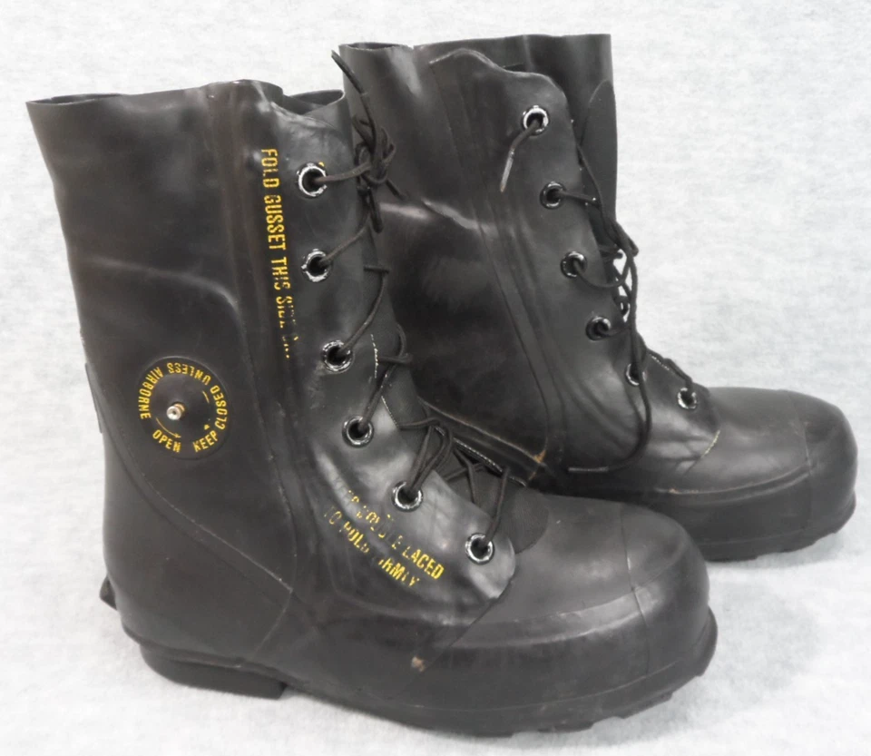 Botas de invierno Mickey vintage negras militares de Estados Unidos 1985 clima frío para hombre talla 6R Foto 3 de 4