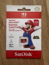 SanDisk 256GB microSD Express Card for Nintendo Switch 2 - New Sealed