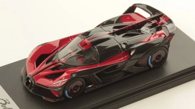 MODELLINO AUTO STATICO LOOKSMART BUGATTI BOLIDE ROSSO MODELLISMO SCALA 1:43 - Immagine 3 di 4
