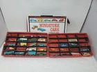 31 Lesney Matchbox Husky Dinky Toys Miniature Cars and Carrying Case w/ Inserts