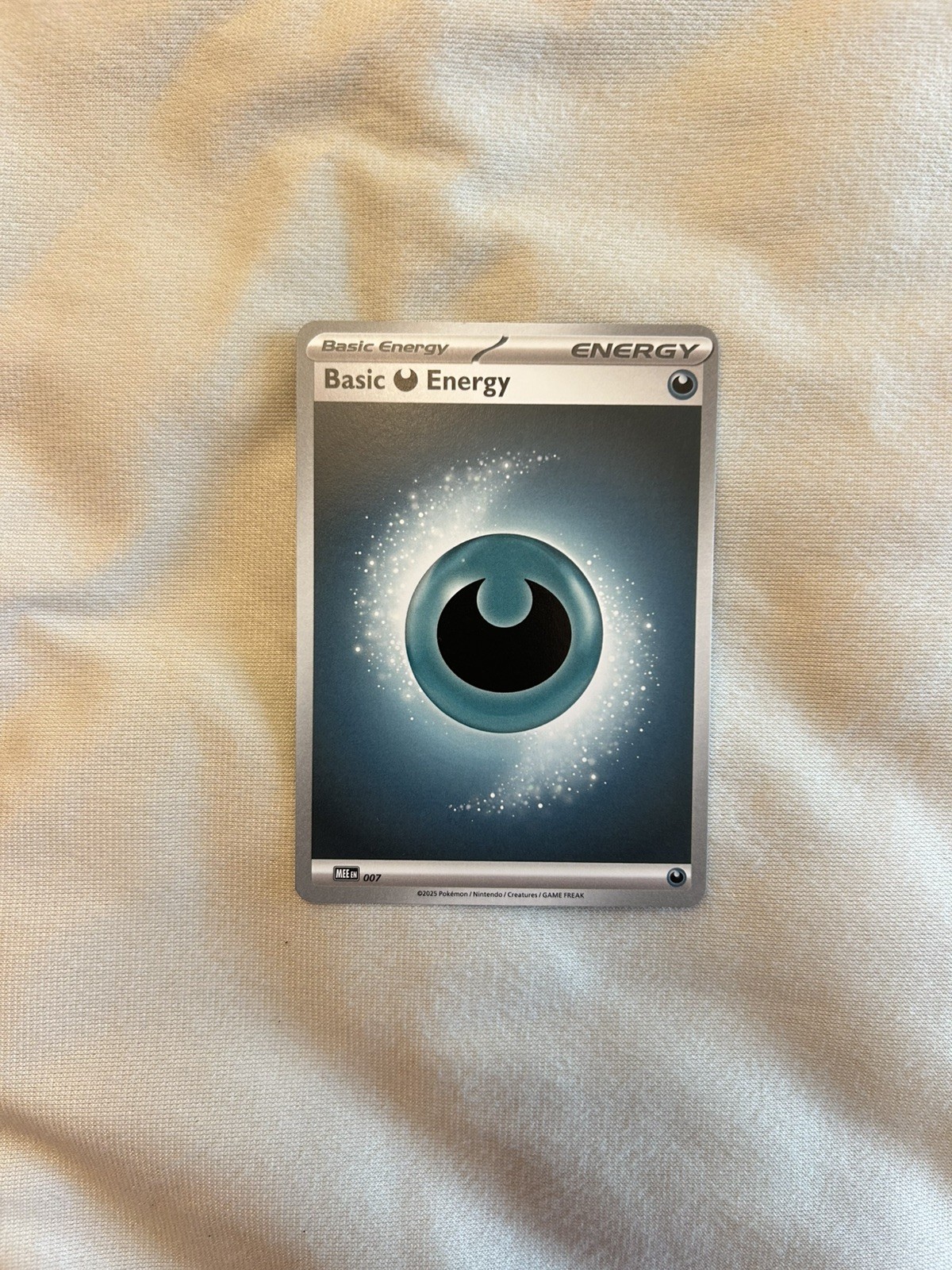 Pokemon Basic Darkness Energy 007 MEE NM TCG Energy Card Near Mint Dark Type