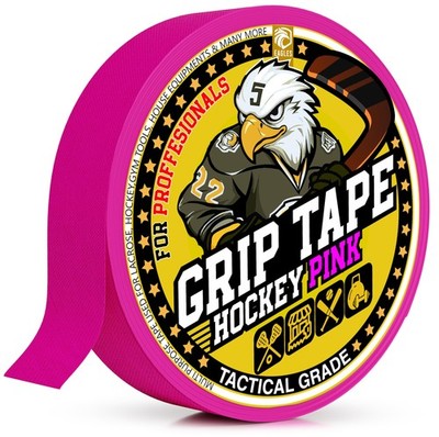 EAGLES Hockey Tape Multipurpose Cloth Roll for 1 inch by 21 yards, Pink 
