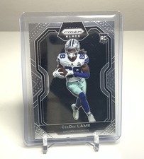 2020 Prizm Black #PB11 Ceedee Lamb Rookie Dallas Cowboys Football Card. rookie card picture