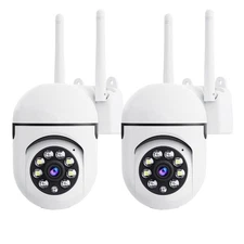 2PK Home Camera 1080p Wireless IP Security Surveillance System Night Vision PTZ