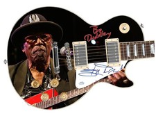 Bo Diddley Signed Custom Graphics 1/1 Photo Guitar ACOA