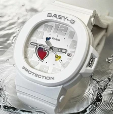 BABY G G SHOCK BABY G Casio Baby G Analog Digital BGA 10 7AJF PLAYFUL HEARTS SER