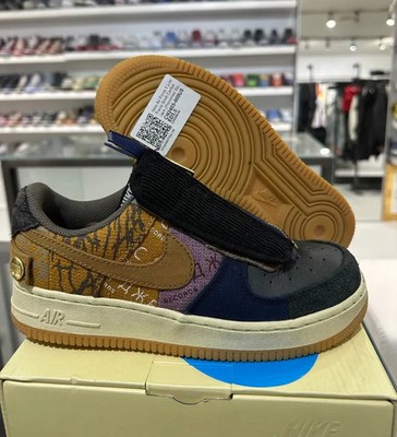 Used Nike Air Force 1 Low Travis Scott Cactus Jack 562157 Size 5.5 SHIPS FAST