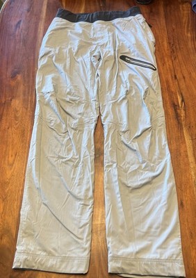 Lululemon Seawall Pants Mens Gray Taupe Ripstop Outdoor Travel Utility Medium