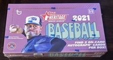 2021 Topps Heritage Minor League Baseball Factory Sealed HOBBY Box-2 AUTOGRAPHS