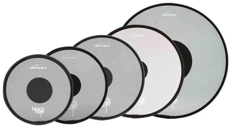 RTOM Black Hole Snap-on Mesh Practice Pad Set - 10/12/14/16/22 -inch