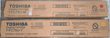 Genuine Lot of 2 Toshiba T-FC75U- M/Y Magenta and Yellow Toner e-STUDIO
