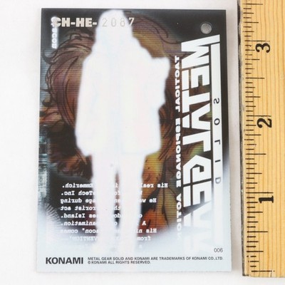 Metal Gear Solid Trading Card #006 Otacon CH-HE 2087 Konami