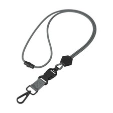 Heavy Duty Breakaway Lanyard, Adjustable Neck Lanyard, Gray